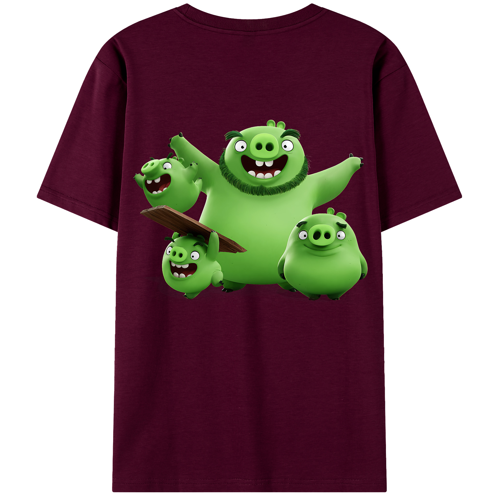 （画像用） Angry Birds アングリーバード レディース半袖Tシャツ(バックプリント)